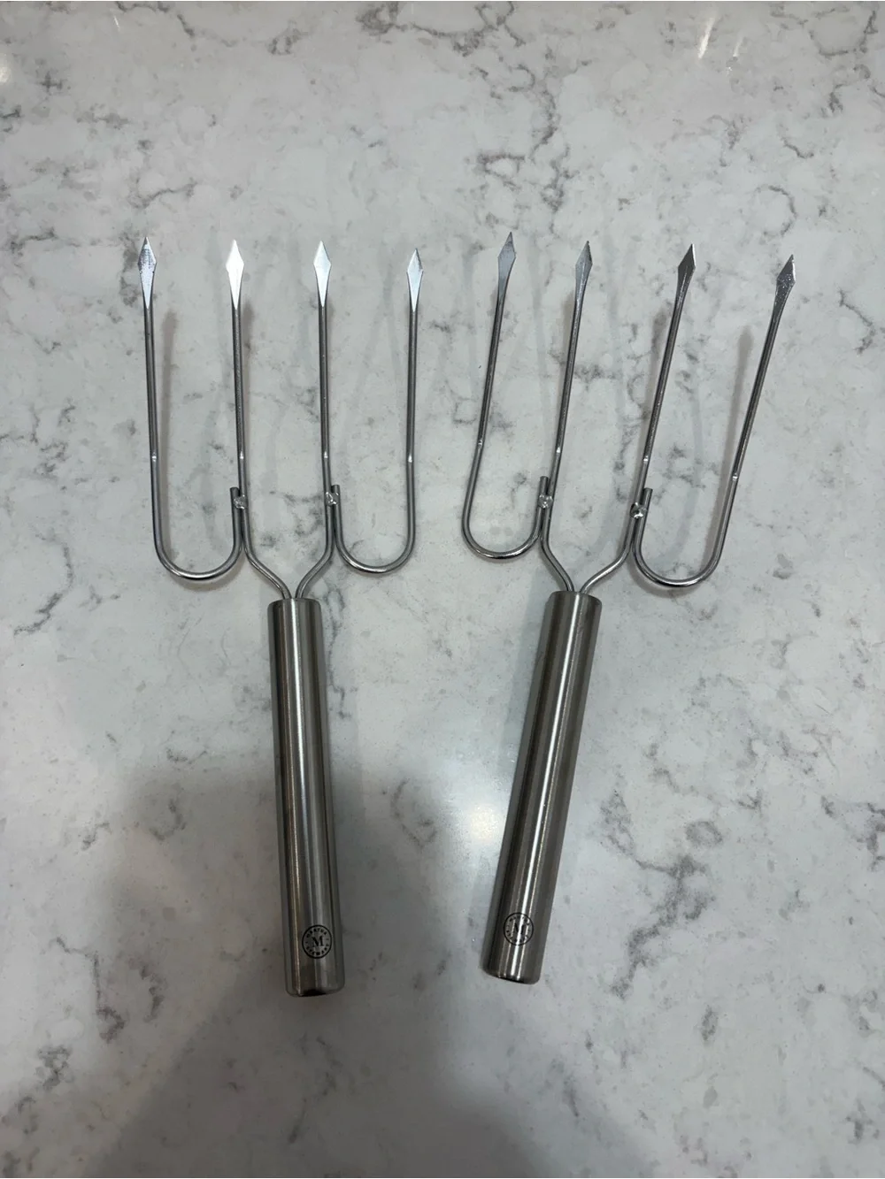 Martha Stewart Stainless Steel Turkey lifters- Silver -